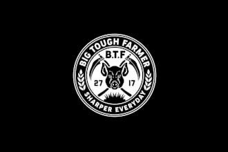 design best quality big tough farmers logo for you