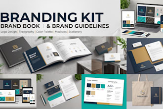 design a complete luxury branding kit, brand book, and brand guidelines