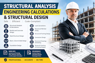 do structural analysis, engineering calculations and structural design