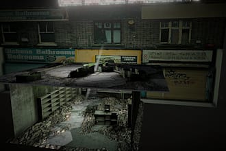 create low poly 3d game environments maps in ps2 psx ps1 low poly scenes