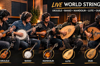 record live ukulele, banjo, mandolin, lute and oud