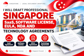 draft professional singapore saas software license eula and technology agreement