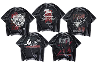 design a custom streetwear t shirt graphic
