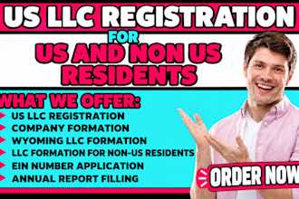 register a US llc for non US resident with wyoming llc formation