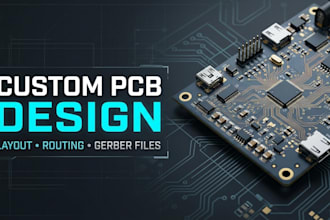 design custom pcb layouts and prepare gerber files