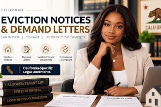 draft california eviction notices demand letters and legal documents