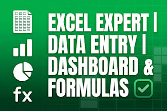 do excel data entry, formulas and clean spreadsheet