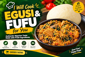 cook fufu and egusi for you