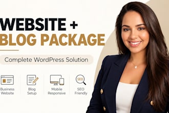 design and develop a complete wordpress website and blog