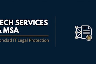 prepare a US technology services agreement or msa