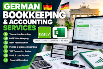 german bookkeeping with datev, excel and accounting reports