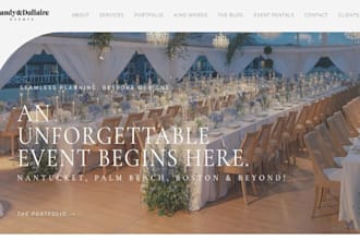 build wix wedding planner website wedding coordinator event website