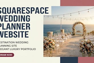 squarespace wedding planner website design destination wedding planning website