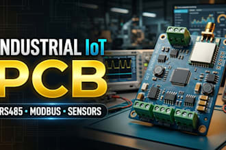 design industrial iot sensor node pcb with rs485 modbus and wireless