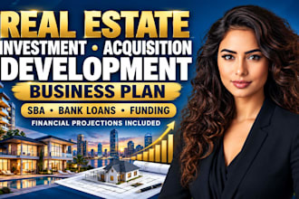real estate investment acquisition development business plan funding financials