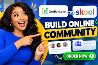 build online gohighlevel website, membership development, skool integration