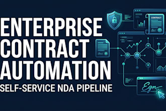 design an enterprise self service contract automation and nda pipeline