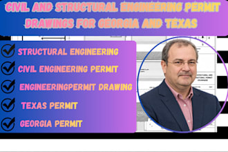 provide civil and structural engineering permit drawings for georgia and texas