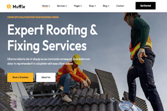 build wix roofing website handyman website roof repair home service website