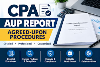 prepare a customized aup document with detailed findings
