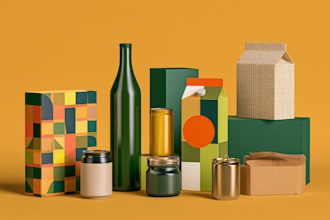 design brand logo and product box packaging