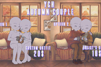 a autumn couple ych