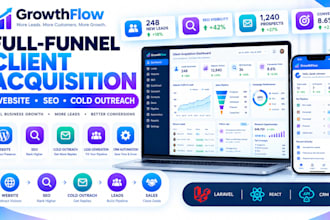 build full funnel local business acquisition system with website SEO outreach