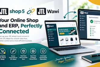 setup jtl shop 5 and connect it to jtl wawi