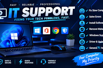 provide IT support, computer troubleshooting