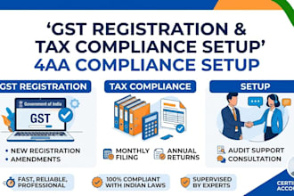 do new gst registration and tax compliance setup in india
