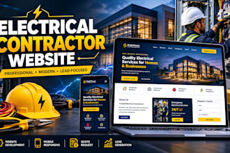 build electrical contractor website, ev charger installation website with ai