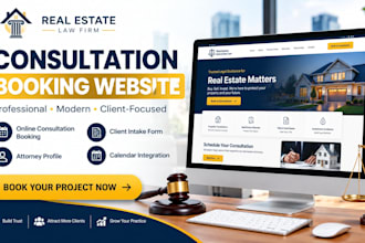 design consultation booking website for real estate attorney law firms
