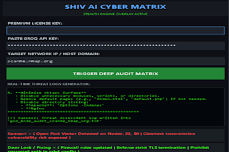 provide an ai website vulnerability scan and fixes