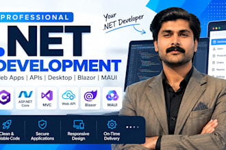 develop dot net core mvc, blazor and web API solutions