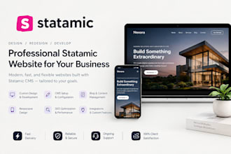 design statamic website for law firms marketing agency construction companies