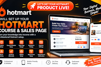 set up your hotmart course sales page