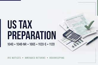 handle US tax filing, irs notices, and amended tax returns