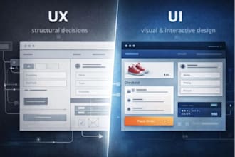 design modern UI UX for your website or app