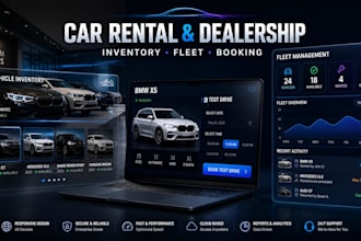 build vehicle hire reservation system fleet management inventory car mini apps