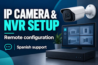 help configure your IP cameras and nvr remotely