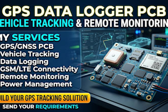 gps data logger pcb design for vehicle tracking and remote monitoring