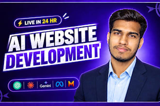 do ai website development as full stack ai software developer, ai engineering