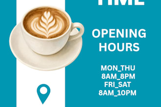 design a professional coffee poster in canva