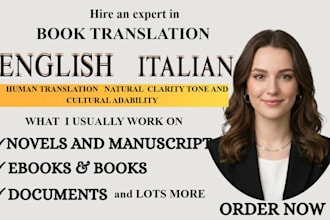 translate english to italian and italian to english professionally