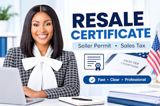 get resale certificate reseller certificate seller permit sales tax exemption