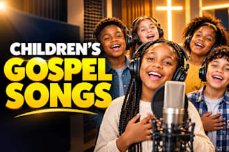 create original children gospel songs in worship, pop, choir and acapella