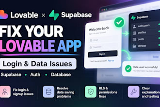 troubleshoot lovable supabase login and data issues