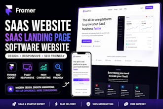 framer saas website saas landing page software website responsive web design SEO