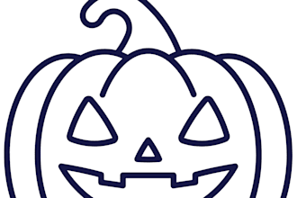 create a cute halloween coloring book for kids