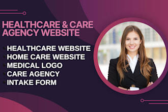 design or redesign healthcare, home care, medical website, patient intake form